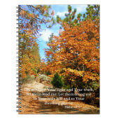 Fall-Herbstchristlicher Scripture-Bibel-Vers Notizblock (Vorderseite)