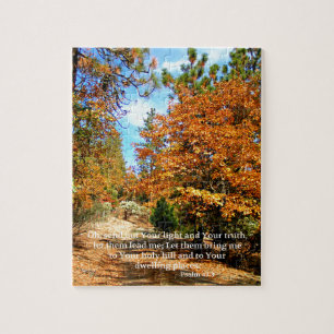 Fall-Herbstchristlicher Scripture-Bibel-Vers Puzzle