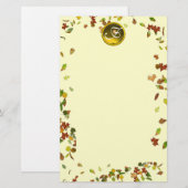 FALL / HERBSTVERLUST TOPAZ GEMSTONE MONOGRAM BRIEFPAPIER (Vorne/Hinten)