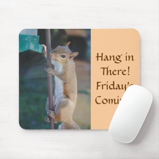 Fall herein dort, Eichhörnchen auf Vogel-Zufuhr Mousepad (Mit Mouse)