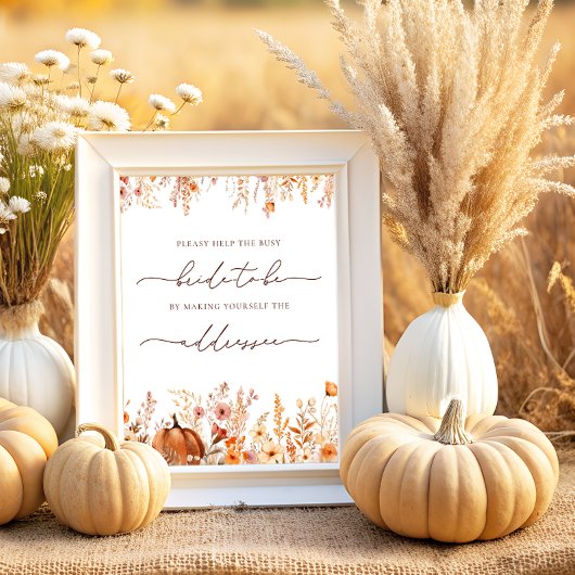 Fall Hilfe für die Besetzte Braut bei der Adressie Poster