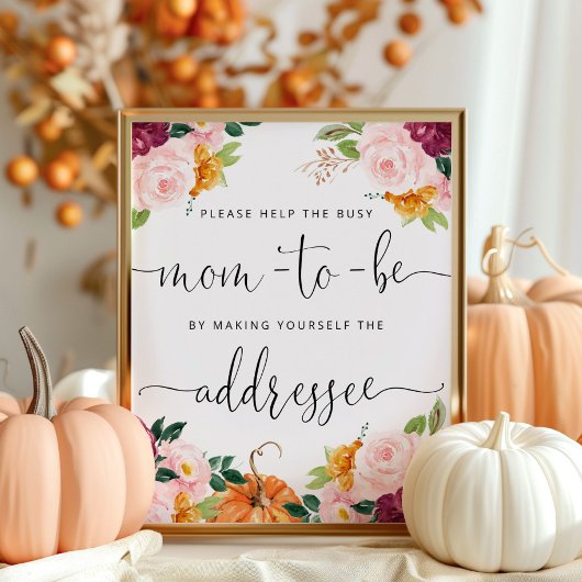 Fall Hilfe für die betriebliche Mama, um einen Ums Poster