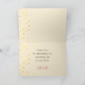 Fall, Hochzeit im Herbst der Bäume Danke (Innenseite)