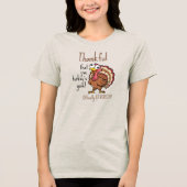 Fall Holiday Funny Scheidung Tri-Blend Shirt (Vorderseite)