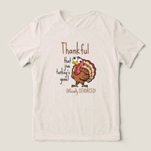 Fall Holiday Funny Scheidung Tri-Blend Shirt