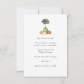 Fall Holiday Moving Zuhause Änderung der Adresse Ankündigung (Rückseite)