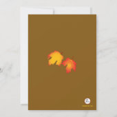 Fall Hoop Foto Einladung (Rückseite)