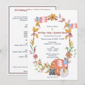 Fall Hope, Unity & Gratitude Dinner Fundraiser Einladung (Vorne/Hinten)