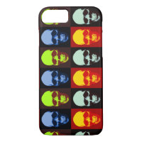 Fall "Horizontaler Pop Art Skull iPhone 7"