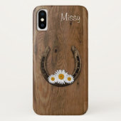 Fall Horseshoe und Daisies iPhone X Case-Mate iPhone Hülle (Rückseite)