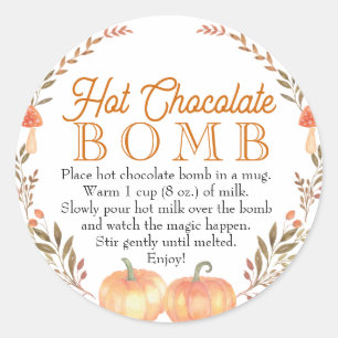 Fall Hot Chocolate Bomb Sticker