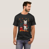 Fall Hot Chocolate White German Shepherd T-Shirt (Vorne ganz)