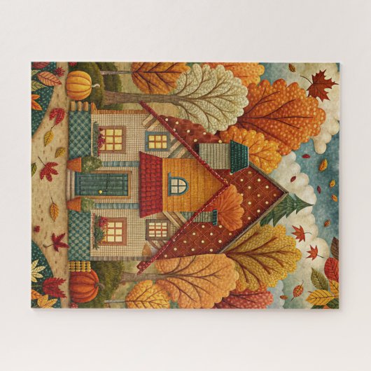 Fall House Puzzle (Horizontal)