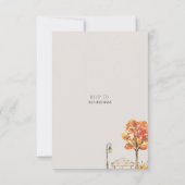 Fall Housewarming-Party | Herbstfarbe Einladung (Rückseite)