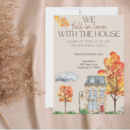 Fall Housewarming Party laden | Herbstfarbe Einladung