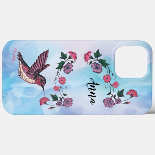 Fall Hummingbird iPhone Case-Mate iPhone Hülle (Rückseite (Horizontal))