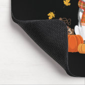 Fall Husky Pumpkins Blätter Herbst Halloween Dank Mousepad (Ecke)
