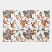 Fall Hütte Bauernhof Erntedank Floral Pumpkin Geschirrtuch (Horizontal)