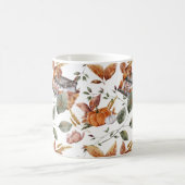 Fall Hütte Bauernhof Erntedank Floral Pumpkin Kaffeetasse (Mittel)