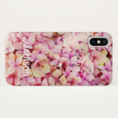 Fall Hydrangea Floral iPhone X Case-Mate iPhone Hülle (Rückseite (Horizontal))