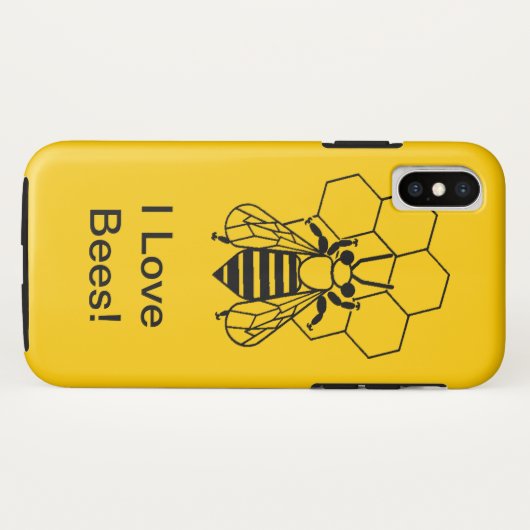 Fall - I Liebe Bienen Case-Mate iPhone Hülle (Rückseite (Horizontal))