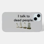 Fall - Ich spreche mit toten Menschen Case-Mate iPhone Hülle (Rückseite (Horizontal))