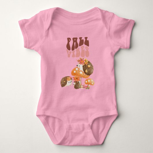 Fall Igel Baby Strampler (Vorderseite)