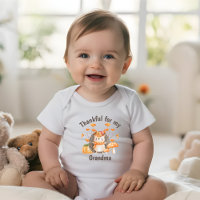 Fall Igel dankbar für Baby Bodysuit