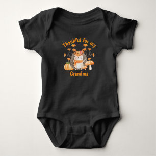 Fall Igel dankbar für Baby Bodysuit Strampler