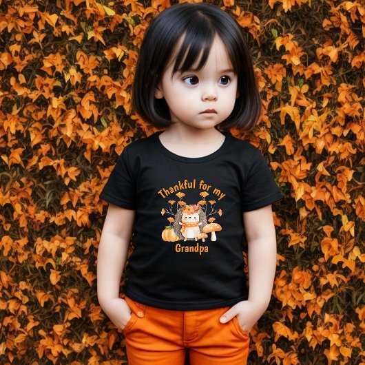 Fall Igel dankbar für Kleinkind T - Shirt