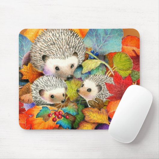 Fall-Igel Mousepad Mäusematte (Mit Mouse)