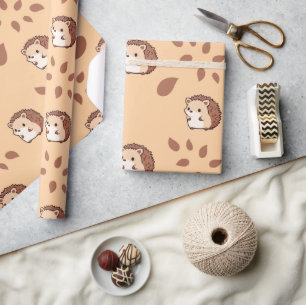 Fall Igel Nahtlose Wrapping Paper Magie Geschenkpapier