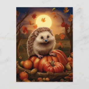 Fall-Igel-Postkarte Postkarte