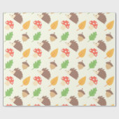 Fall-Igels-Muster Geschenkpapier (Flach)
