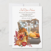 Fall Impression Foto Open House Einladung (Vorderseite)