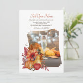 Fall Impression Foto Open House Einladung (Stehend Vorderseite)