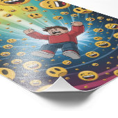 Fall in Blase Fotodruck (Ecke)