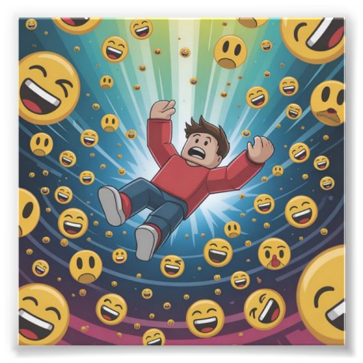 Fall in bubble fotodruck (Vorne)