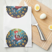 Fall in bubble  geschirrtuch (Viertel Falte)