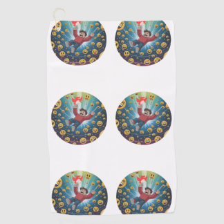 Fall in bubble  golfhandtuch