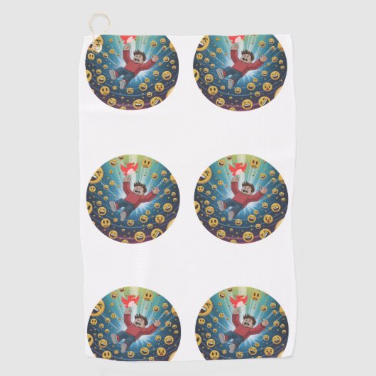 Fall in bubble golfhandtuch (Vorderseite)