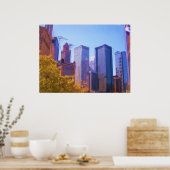 Fall in Chicago City unterzeichnet Poster (Küche)