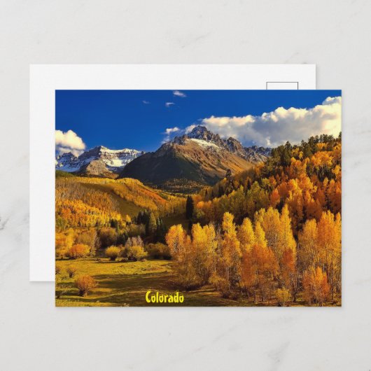 Fall in Colorado Postkarte (Vorne/Hinten)