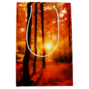 Fall in der Backwoods Medium Gift Tasche Mittlere Geschenktüte