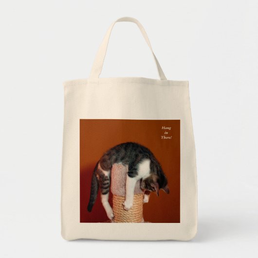 Fall in der dort humorvollen Tabby-Katzen-Tasche Tragetasche (Vorne)