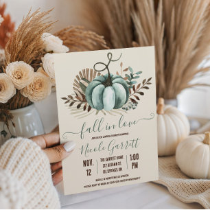 Fall in der Liebe, Blue Pumpkin, Blumenkürbis, Bra Einladung