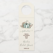 Fall in der Liebe, Blue Pumpkin, Blumenkürbis, Bra Flaschenanhänger (Vorderseite)