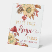 Fall in der Liebe Bluterfall Brautparty Rezept-Kar Sockelschild (Vorderseite)