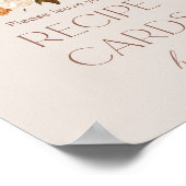 Fall in der Liebe Boho Brautparty Rezept Karte Poster (Ecke)