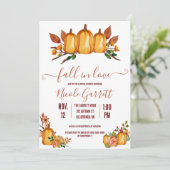 Fall in der Liebe, Orange Pumpkin, Blumenkohl, Bra Einladung (Stehend Vorderseite)